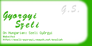 gyorgyi szeli business card